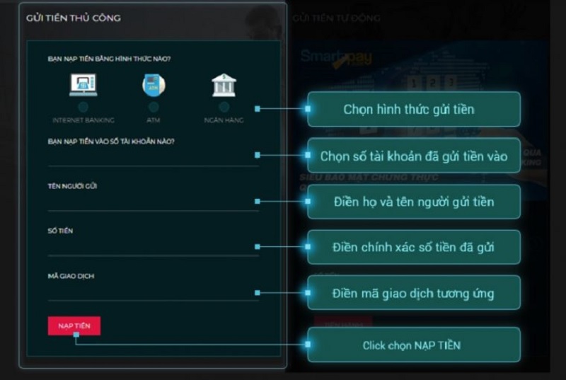 nap tien vao nha cai lucky88 1 - Nạp tiền vào nhà cái Lucky88 và rút tiền nhanh nhất, an toàn nhất bằng cách nào?