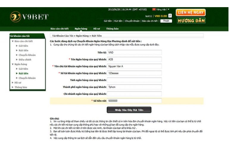 rut tien v9bet - Nạp tiền vào V9Bet và rút tiền nhanh chóng nhất cho các thành viên