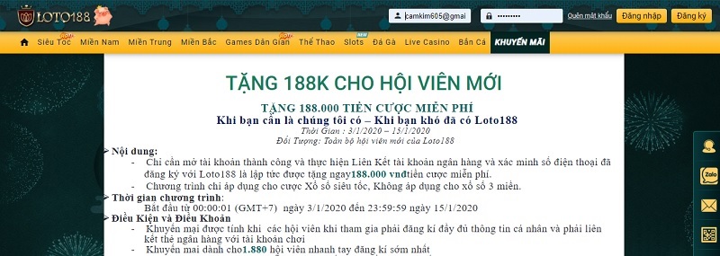 loto188 3 - Loto188 – Link vào Loto188 nhà cái lô đề online chất lượng nhất 2021