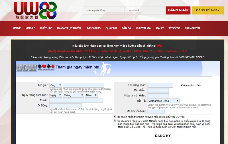 dang ky ucw18 - Đánh giá UCW18- Link vào UCW18 an toàn nhất 2020