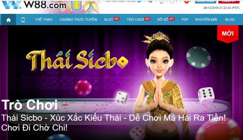 sicbo thai w88 - Game W88 gồm những gì? Kinh nghiệm chơi TRÒ CHƠI W88 dễ thắng