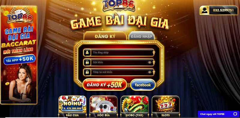 dang ky top88.club  - Top88.Club – cổng game bài đại gia được nhiều người yêu thích